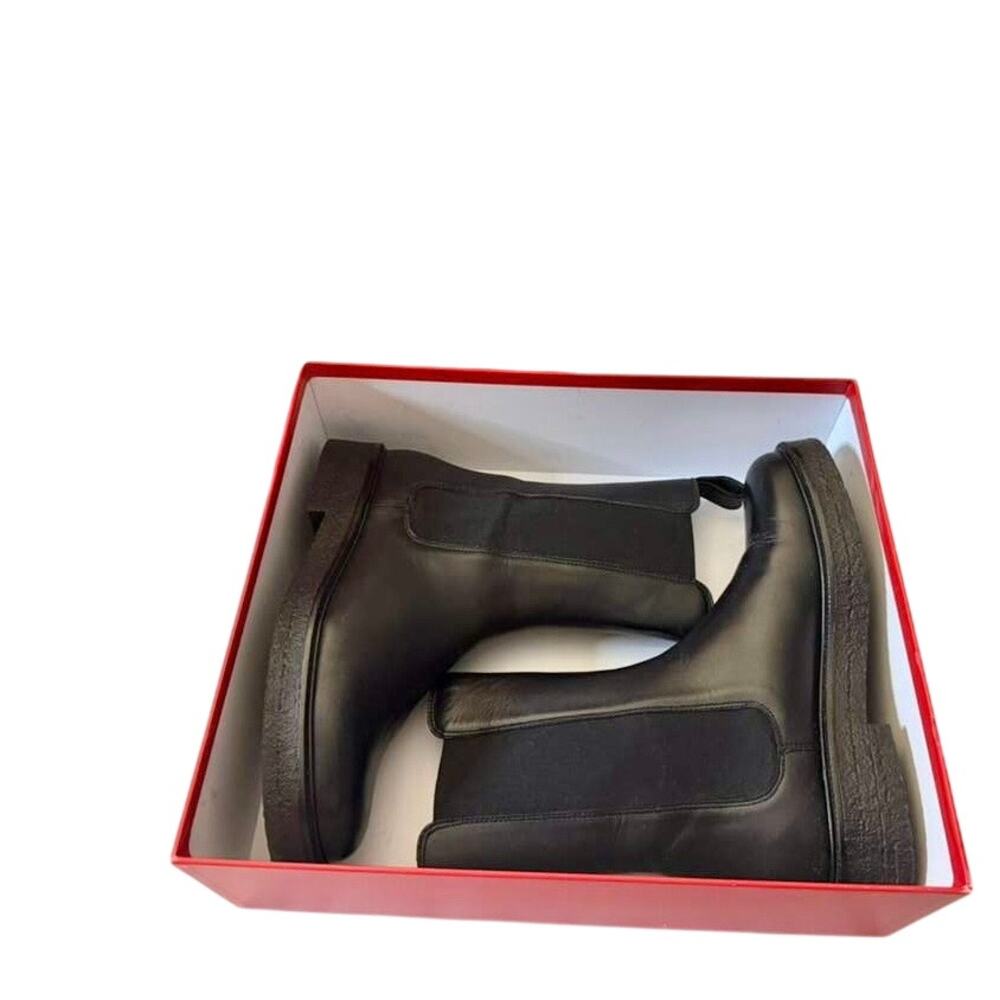 STAUD Pull On Lower Calf Leather Palamino Boot in women's sz. 39 EU 8.5 US